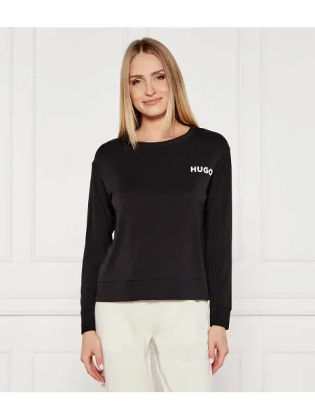 Hugo Pizsama felső Unite Relaxed Fit fekete