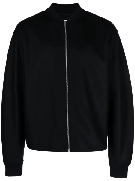 Geacă bomber Jil Sander de lână albastru