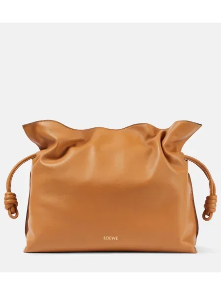 Usnjena pisemska torbica Loewe rjava