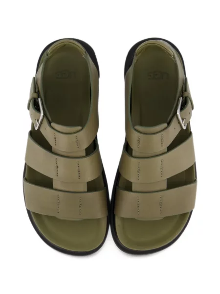 Sandale Ugg cu cataramă cu bretele verde