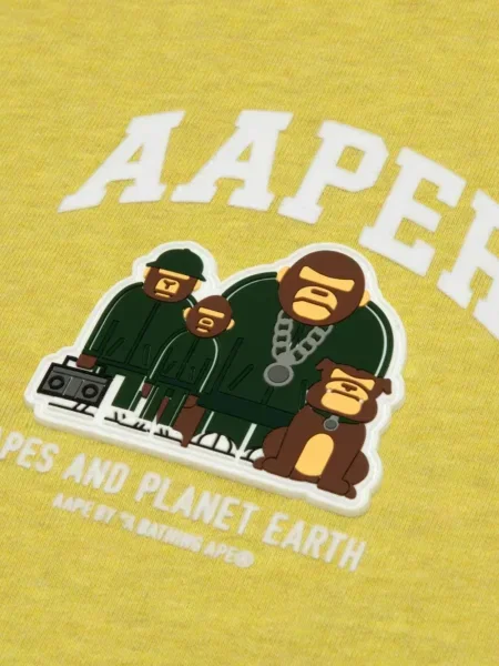 Hanorac cu glugă Aape By A Bathing Ape galben