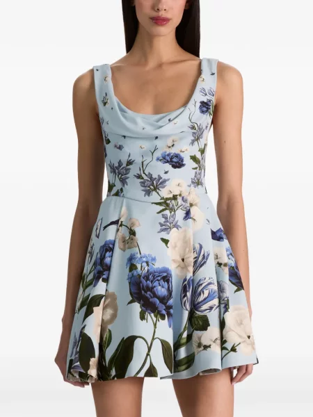 Rochie mini Alice + Olivia albastru