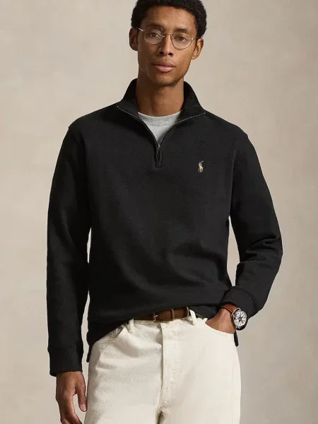 Polo Ralph Lauren pulover din pentru bărbați negru