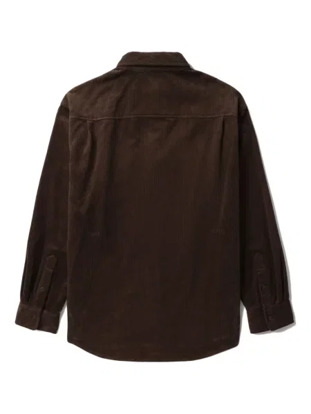 Cămașă Alpha Industries de catifea cord maro