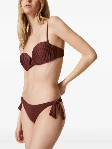 Bikini Twinset plisat maro