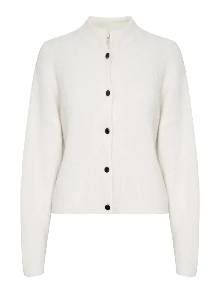 Gestuz Geacă tricotată AlphaGZ' alb