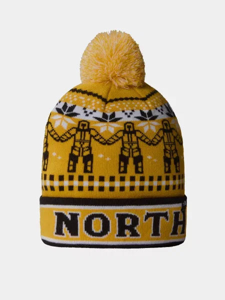 Шапка The North Face желтая