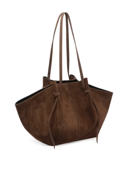 Zomšinė didelis rankinė Yuzefi ruda