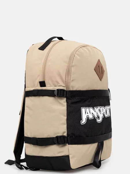 Рюкзак Jansport великий з принтом бежевий