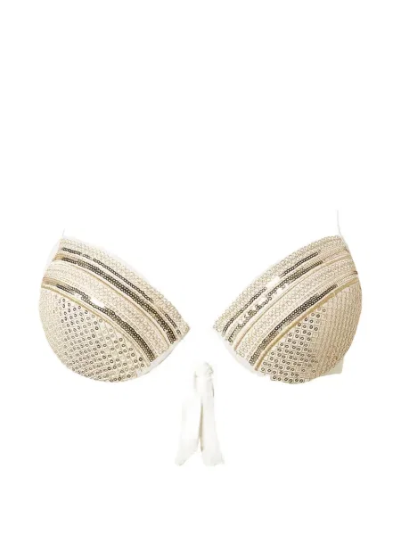 Bikini Twinset cu broderie alb