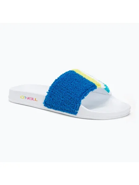 O'Neill Brights Slides pentru femei O'Neill Brights Slides flip-flops cu dungi de prosop albastre
