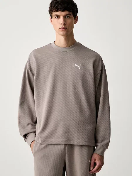 Puma hanorac pentru bărbați cu Essentials Elevated alb