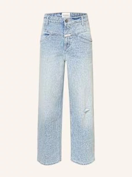 Closed Jeansy Cropped Stover-X blau niebieskie