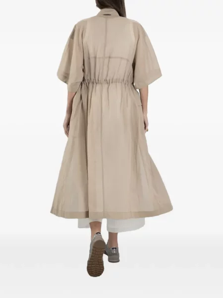 Rochie tip cămașă Brunello Cucinelli cu broderie