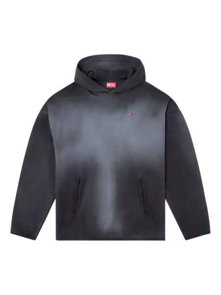 Majica s kapuljačom Diesel crna