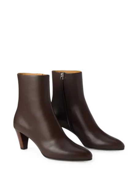 Cizme scurte Ralph Lauren Collection din piele maro