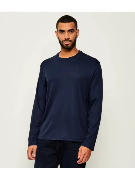 Hosszú ujjú póló Calvin Klein sötétkék