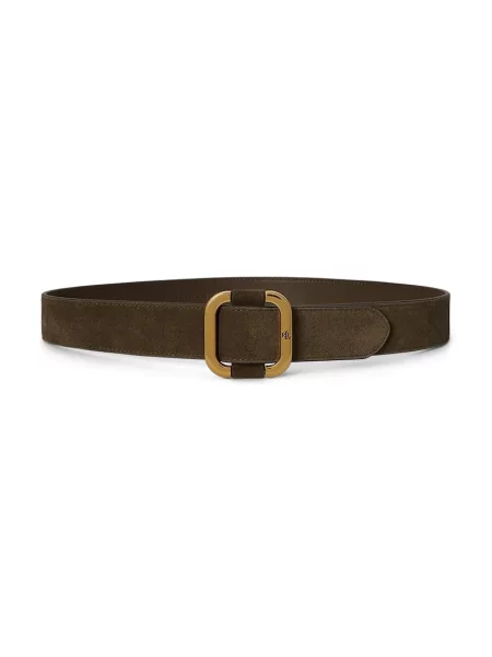 LAUREN RALPH LAUREN Curea | piele întoarsă verde