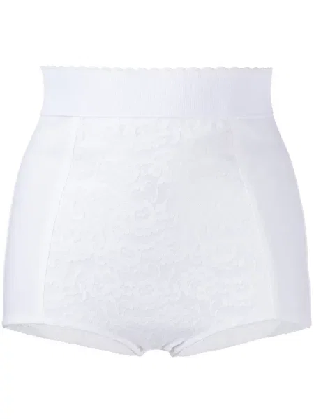 Chiloți Dolce & Gabbana din dantelă alb