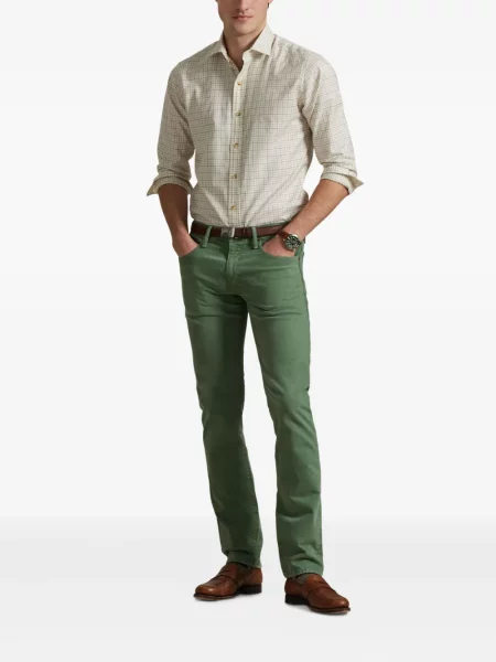 Slip de baie Polo Ralph Lauren alergare cu cordon cu imagine alb