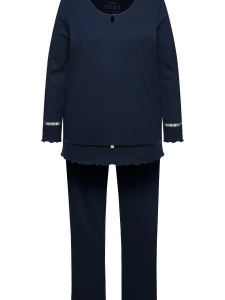 Ulla Popken Pijama noapte albastru