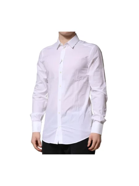 Koszula Dolce And Gabbana z długim rękawem biała