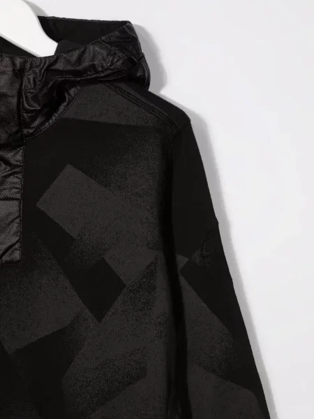 Bluza z kapturem dziecięca Stone Island czarna