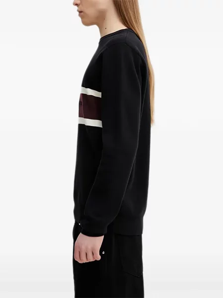 Hanorac Fred Perry cu broderie negru