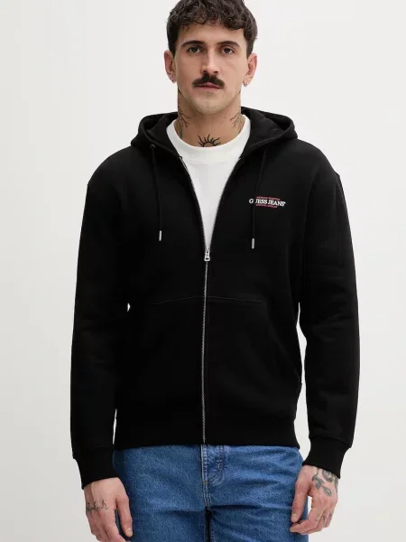 Guess Jeans jopica s kapuco črna