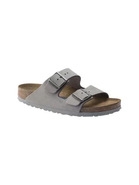 Pantofi Birkenstock din nubuc gri