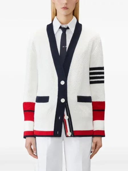 Cardigan Thom Browne tenis alb
