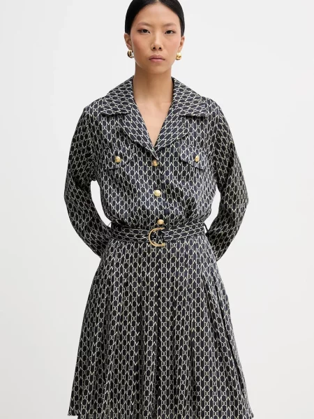 Marciano by Guess sukienka ELIDA mini rozkloszowana granatowy