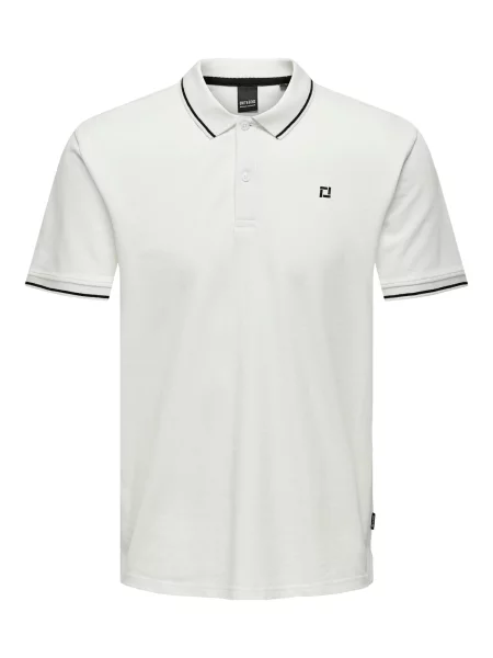 Only & Sons Tricou Fletcher negru alb