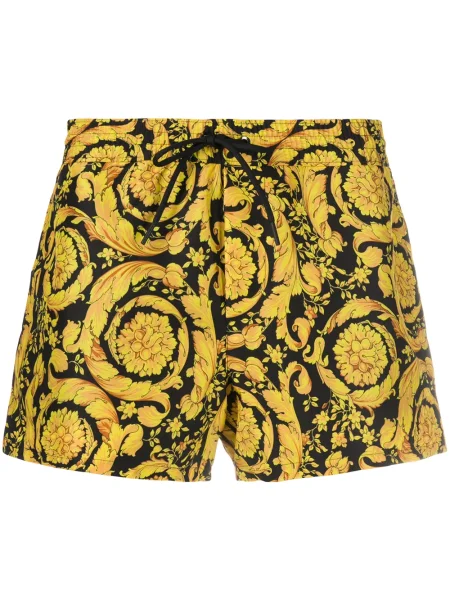 Slip de baie Versace cu imagine negru