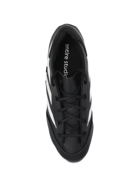 Sală de gimnastică lung sutien Adidas din piele negru