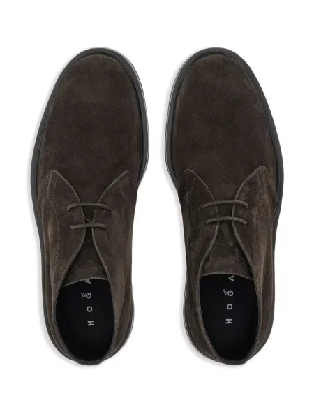 Botine Hogan din piele de căprioară negru