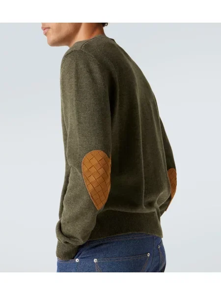 Kašmírový sveter Bottega Veneta zelená