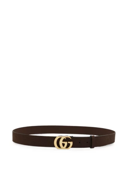 Cu centură curea Gucci din piele maro