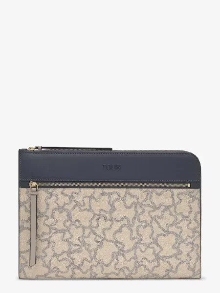 Tous torba za laptop za žene od imitacije kože bež