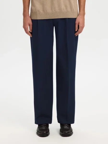 SELECTED Pantaloni bleumarin