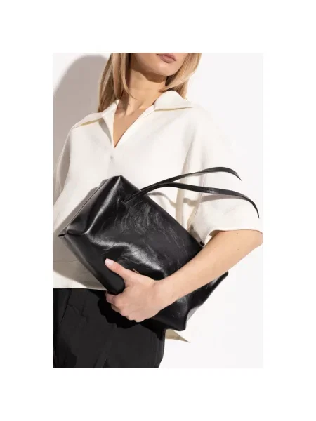 Torebka Jil Sander skórzana czarna