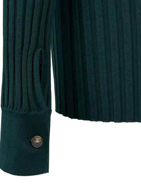 Cardigan Tod's cu nervuri verde