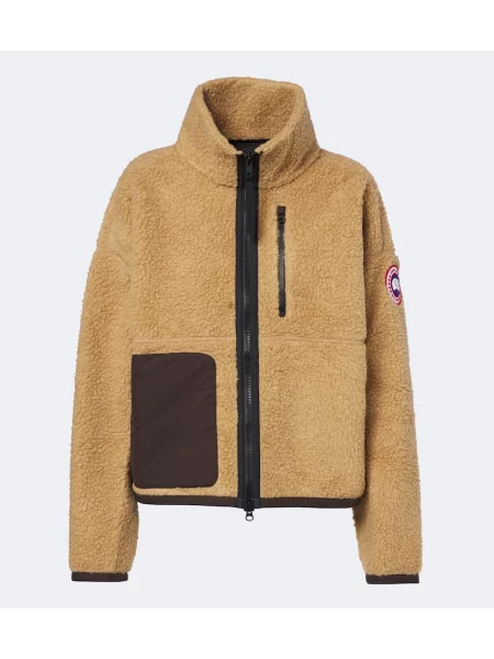Geacă Canada Goose de lână bej