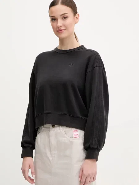 Adidas Originals hanorac de Essential femei neted negru
