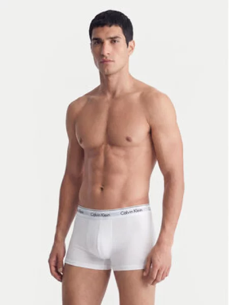 Calvin Klein Boxer trumpikės šviesiai pilka / juoda balta