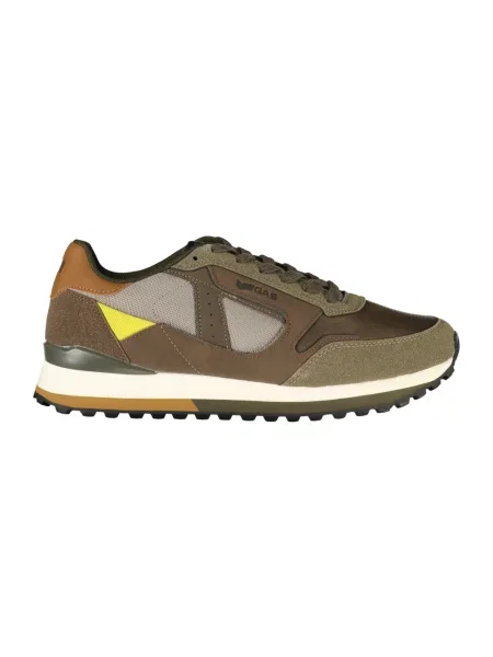 Sneakersy Gas skórzane brązowe