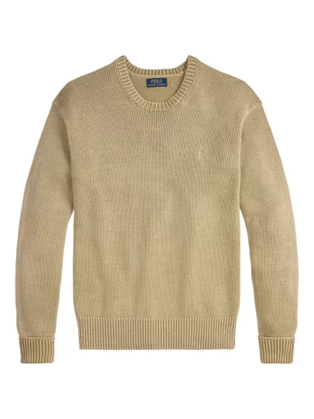 Μικρός κασκέτο Polo Ralph Lauren με χαμηλή μέση υφαίνω διαγωνίως πράσινο