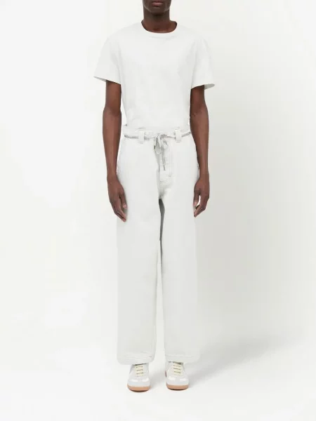 Straight fit džíny Maison Margiela bílé