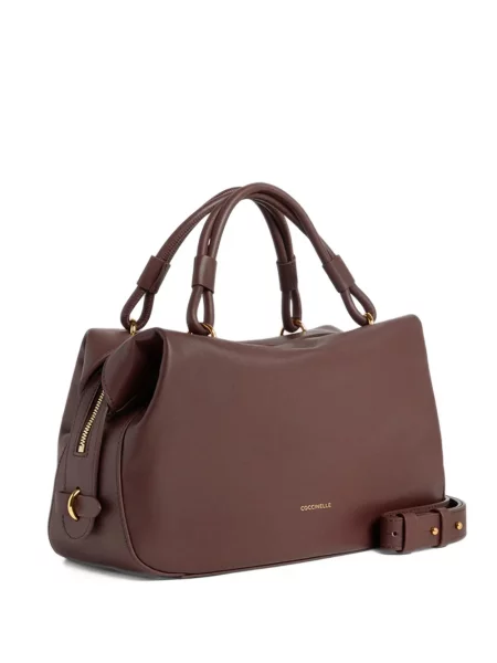 Geantă shopper Coccinelle din piele maro