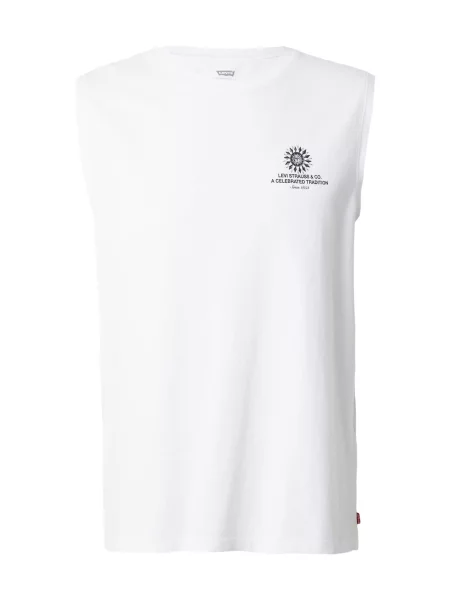 LEVI'S ® Tricou Graphic Muscle Tank Top azur / verde kiwi / negru alb